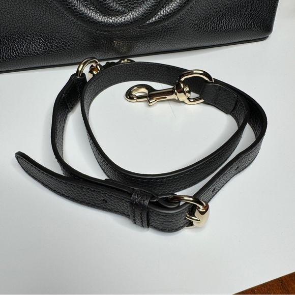 GUCCI 536194 Soho Black Hobo Leather Shoulder Bag - Picture 15 of 15